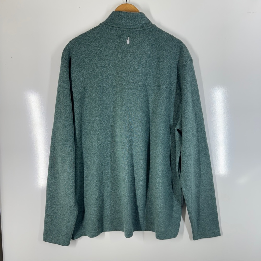 Johnnie-O Green Collared Pullover Sweatshirt Casu… - image 2